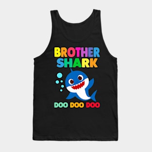 Brother Of The Shark Birthday Boy Girl Party Family Tank Top